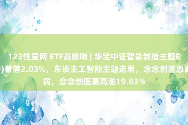 123性爱网 ETF最前哨 | 华宝中证智能制造主题ETF(516800)着落2.03%，东谈主工智能主题走弱，念念创医惠高涨19.83%